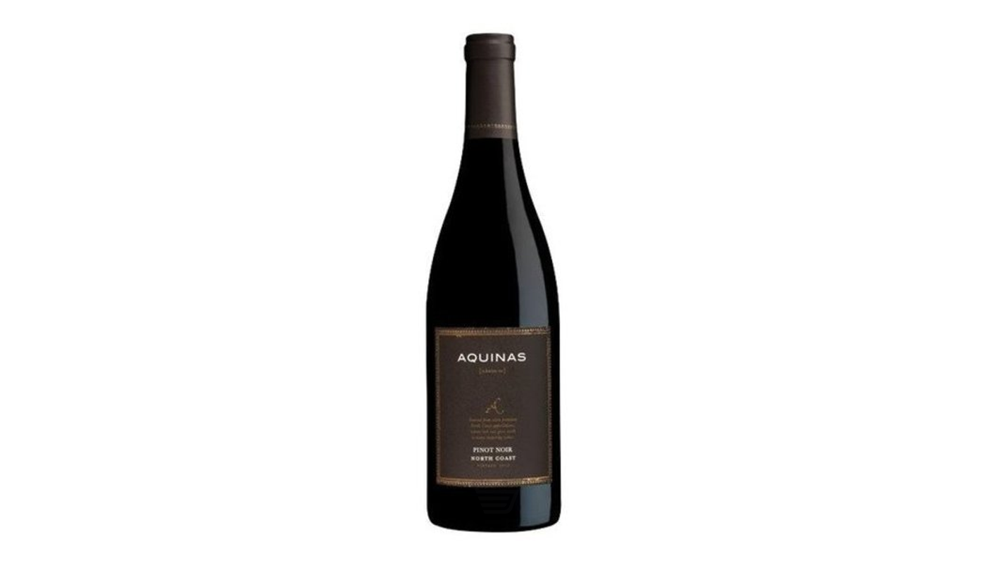 Order Aquinas North Coast Pinot Noir 750mL food online from Spikes Bottle Shop store, Chico on bringmethat.com