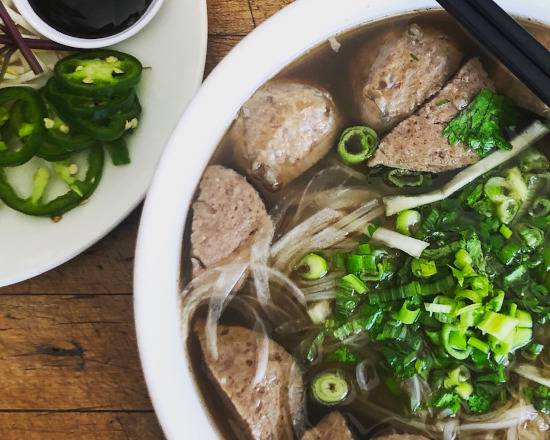 Order GH Meatball Pho (Meatball Contains Soy Gluten) food online from Phorage store, Los Angeles on bringmethat.com