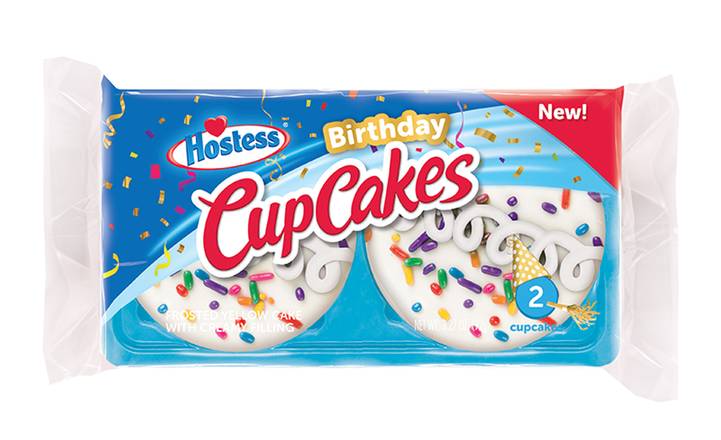 Order Hostess Frosted Birthday Cupcakes food online from Exxon Food Mart store, Port Huron on bringmethat.com