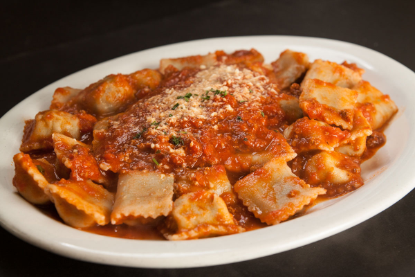 Order Ravioli with Meat Sauce food online from Pizza Joint store, San Francisco on bringmethat.com