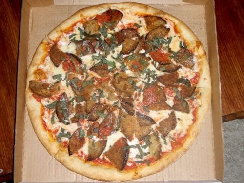 Order Eggplant Pizza food online from Little Italy Pizza store, New York on bringmethat.com