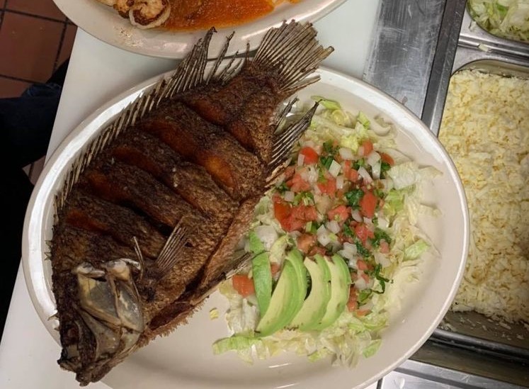 Order Whole Mojarra Fish food online from La Pinata Mexican Bar & Grill store, Knoxville on bringmethat.com