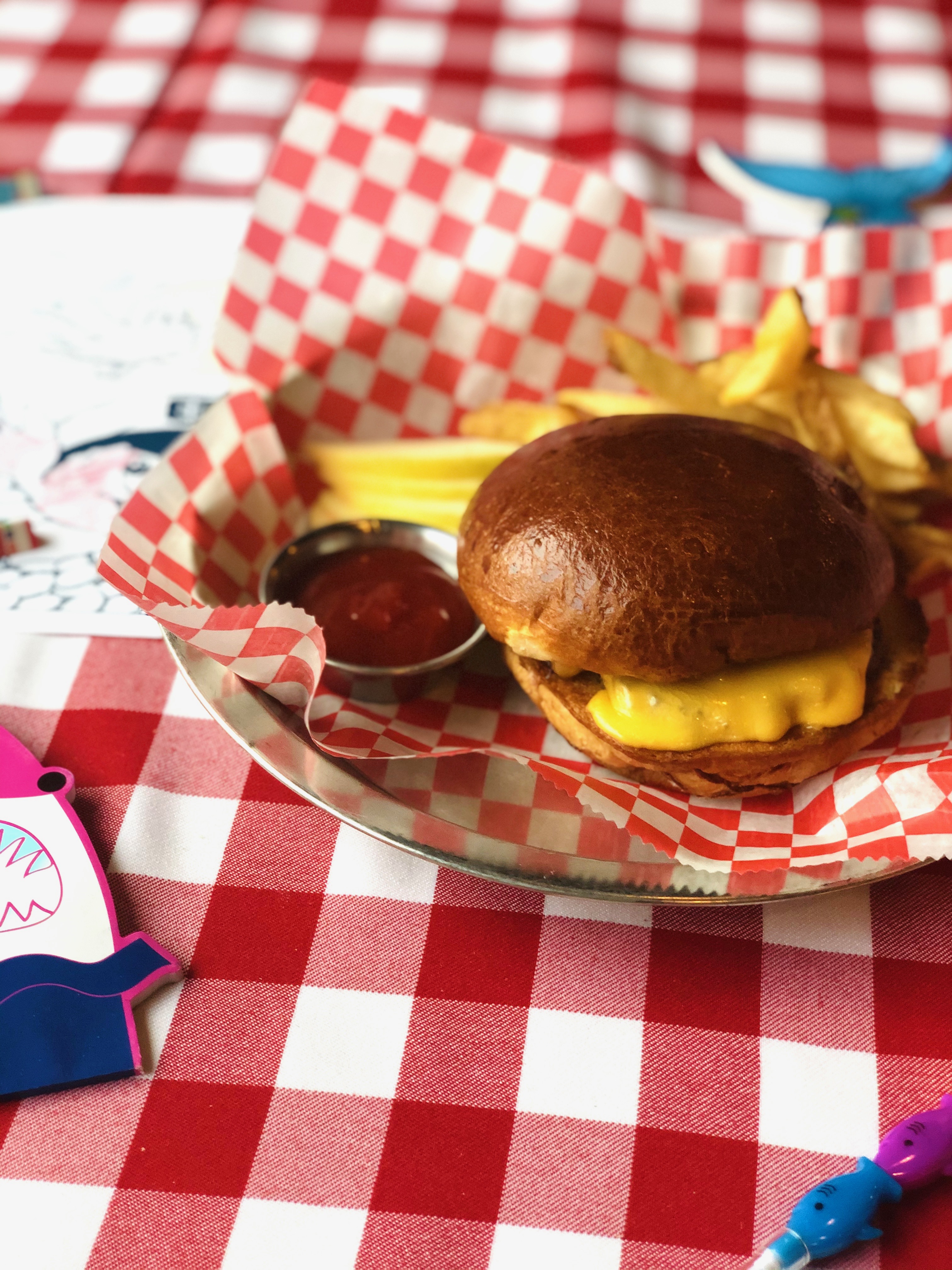 Order Kid's Cheeseburger food online from Oyster Bah store, Chicago on bringmethat.com