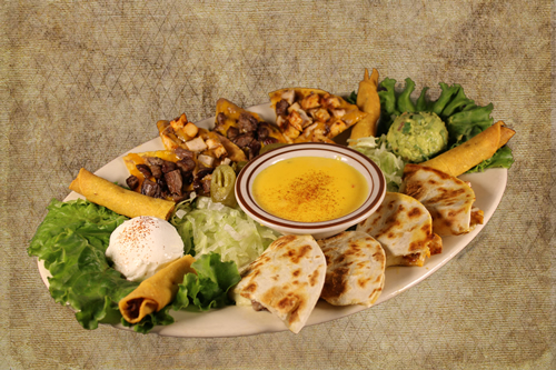 Order Combination Appetizer Plate food online from La Playa Maya store, Fort Worth on bringmethat.com
