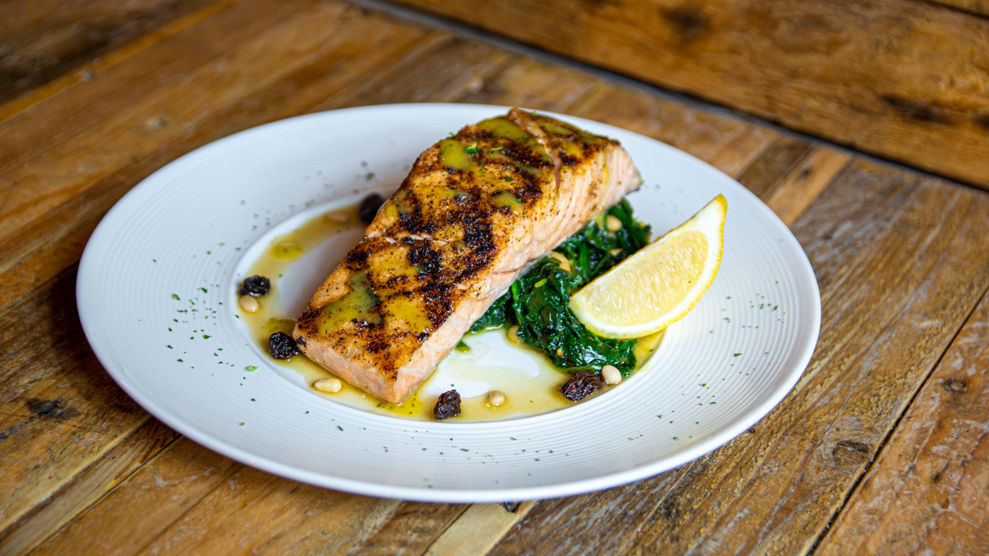Order Grilled Salmon food online from Aumm Aumm store, North Bergen on bringmethat.com
