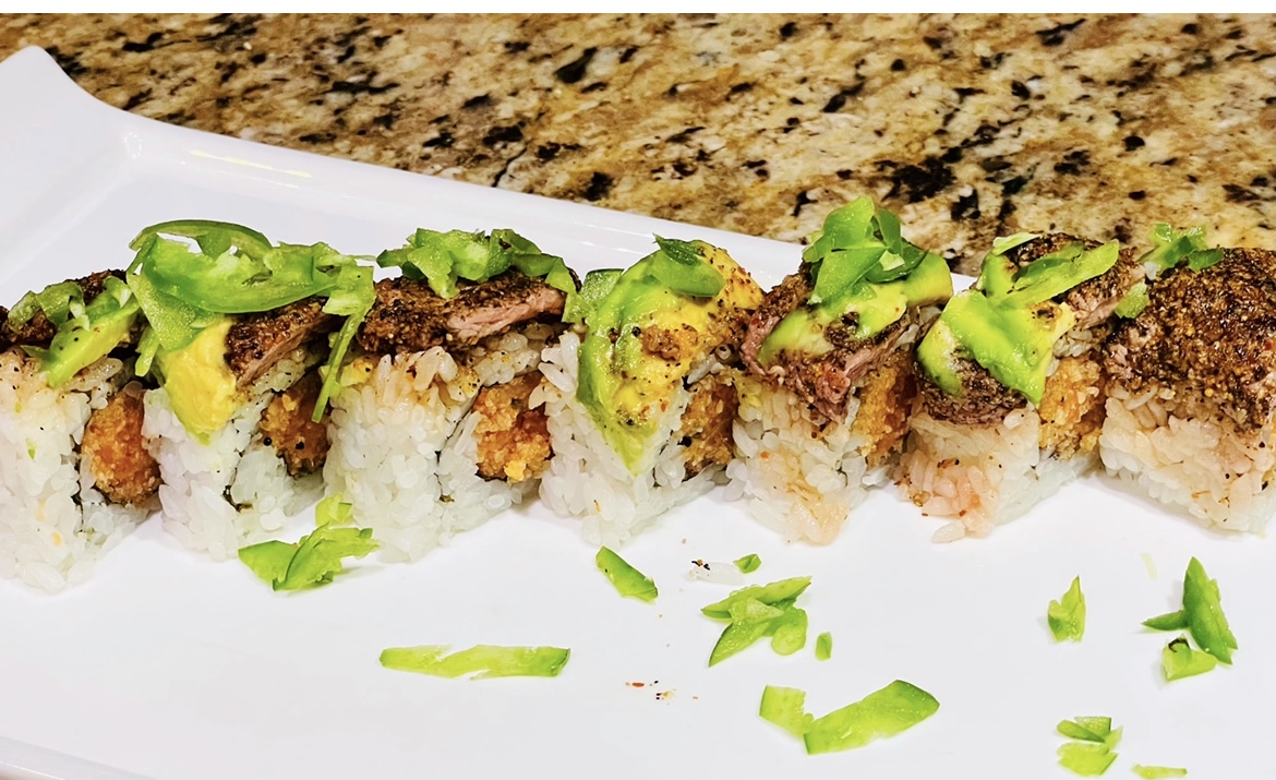 Order Land and Sea Roll food online from Osaki Sushi & Hibachi store, Duncanville on bringmethat.com