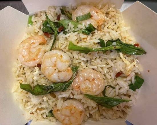 Order Spicy Basil Shrimp Fried Rice  food online from Asian Wok store, Alexandria on bringmethat.com