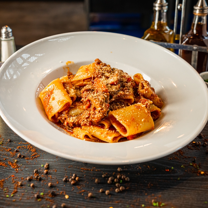 Order Braised Short Rib Over Paccheri food online from Tavern On The Point store, Chicago on bringmethat.com