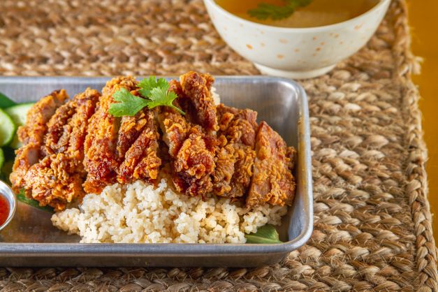 Order Crispy Chicken Rice food online from What Da Chick store, Watertown on bringmethat.com