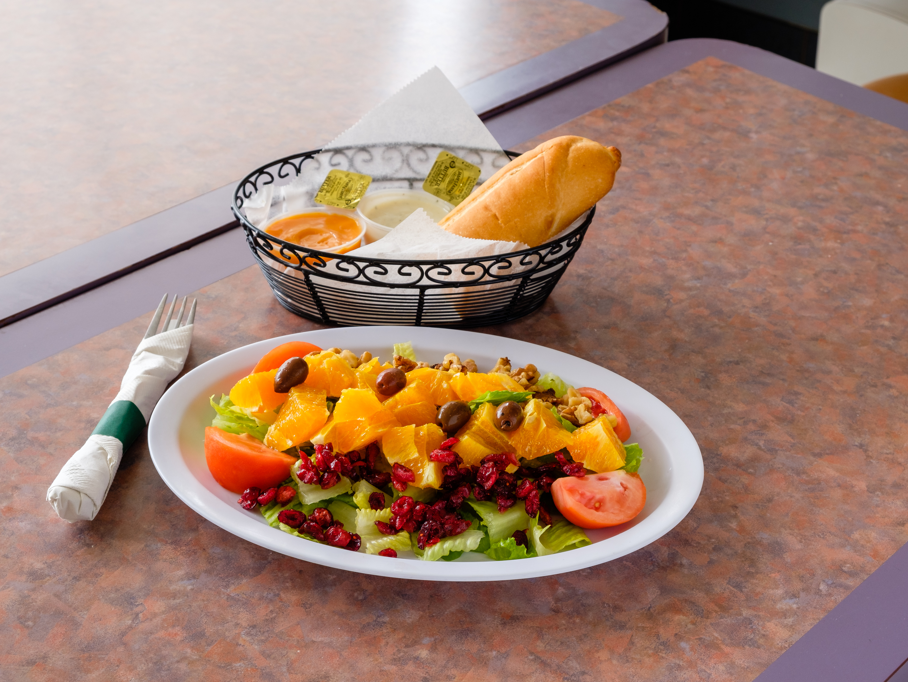 Order Orange Salad food online from Ariana's Pizzeria & Italian store, Levittown on bringmethat.com