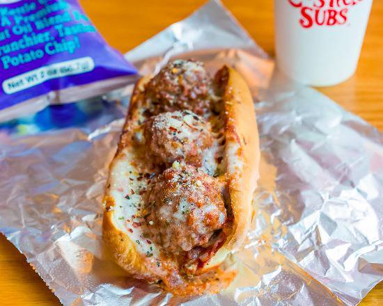 Order Dave's Best Meatball Ever Sub food online from Dave Cosmic Subs store, Cleveland on bringmethat.com
