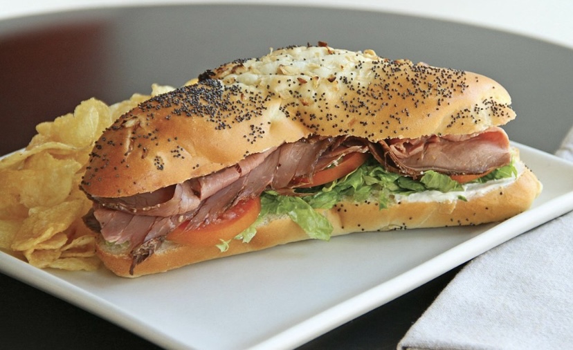 Order Red Hill Roast Beef Sandwich food online from D.G. Cafe store, San Anselmo on bringmethat.com