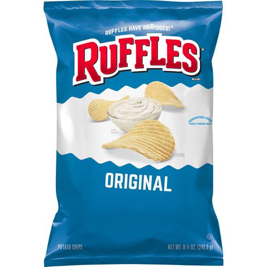 Order Ruffles Potato Chips Original (8.5 oz) food online from Rite Aid store, Yamhill County on bringmethat.com