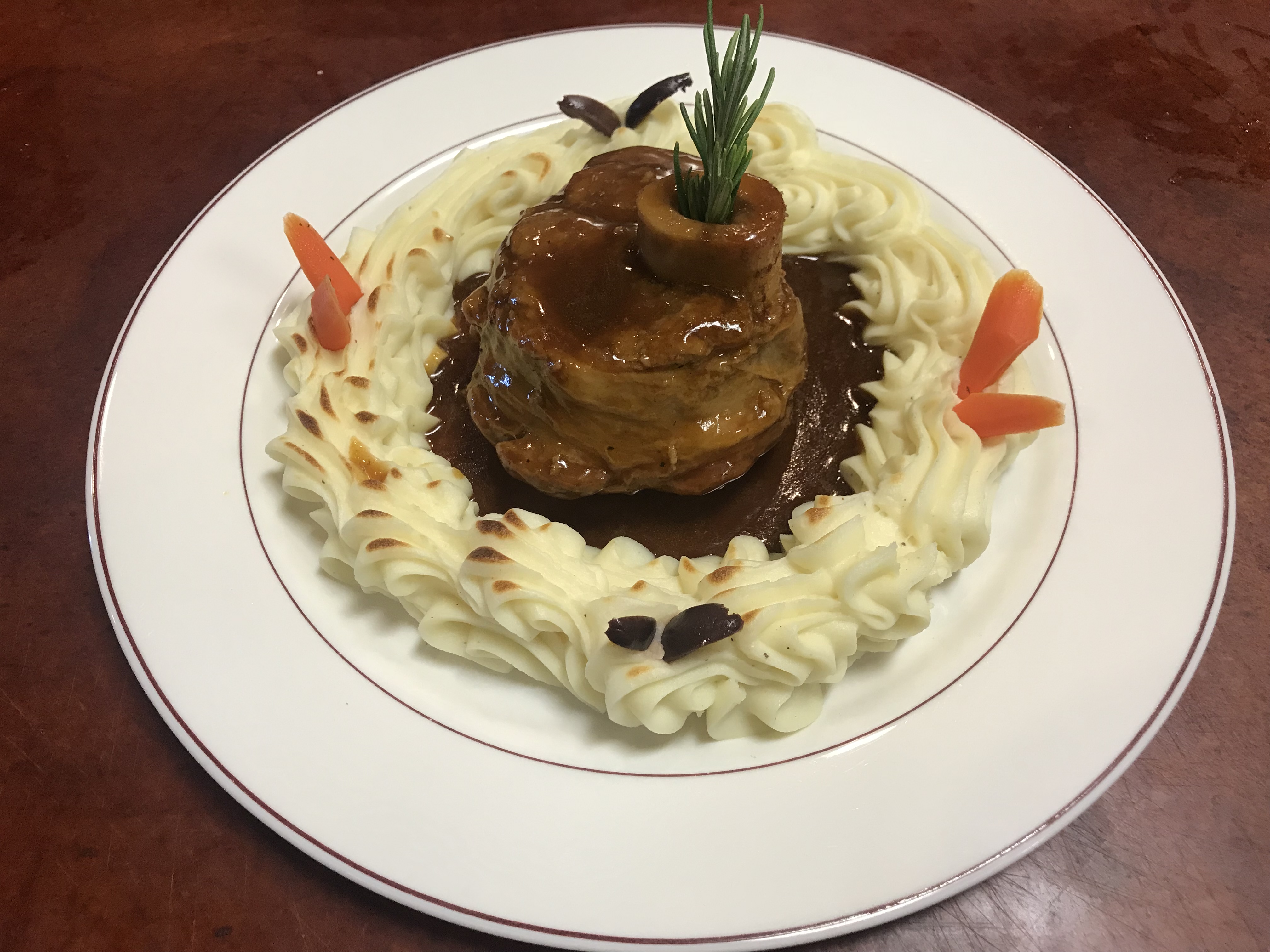 Order Veal Osso Buco Dinner food online from Le Gourmet store, Upland on bringmethat.com