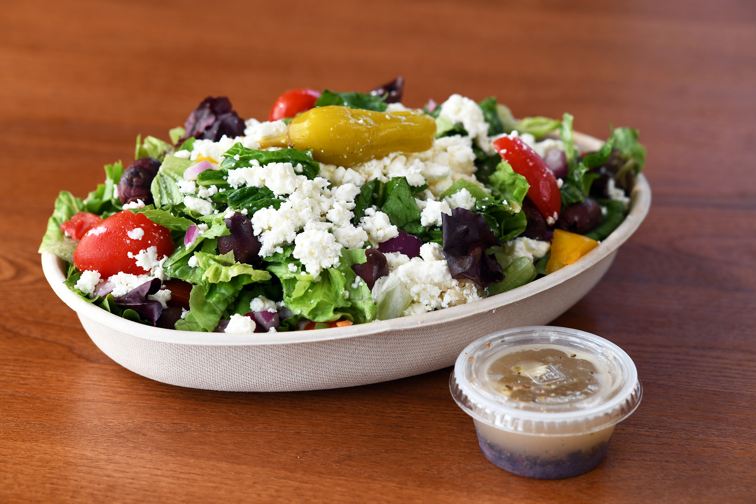 Order Greek Salad food online from Mac-N-Choose store, Tyngsborough on bringmethat.com