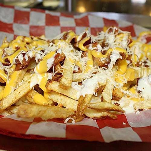 Order Bacon Cheese Fries food online from Nifty Fifty's store, Gloucester on bringmethat.com