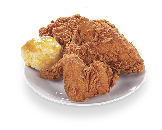 Order 3-PC white chicken and biscuits food online from Krispy Krunchy Chicken store, Lithia Springs on bringmethat.com