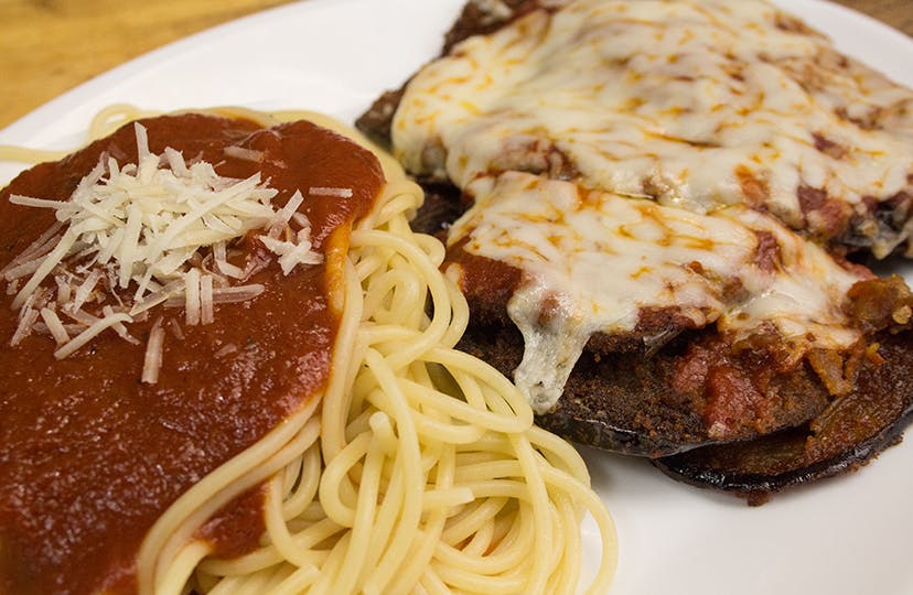 Order Eggplant Parmigiana - Pasta food online from NYPD Pizza store, Orlando on bringmethat.com