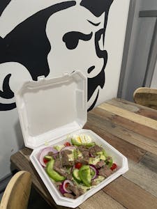 Order Steak Salad food online from Grumpyz Pizza & Deli store, Phillipi on bringmethat.com