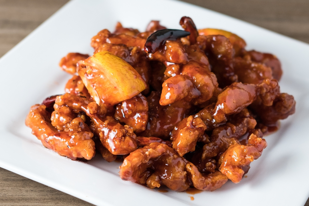 Order Orange Chicken food online from "Golden Dragon Chinese Restaurant " store, Elk Grove on bringmethat.com