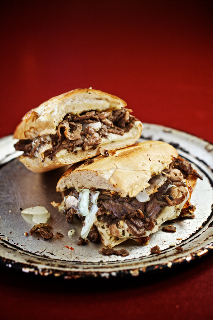 Order Philly Cheesesteak Sandwich food online from DoubleDave's Pizza store, Cedar Park on bringmethat.com