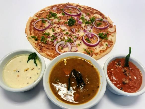 Order ONION & CHILLI UTHAPPAM food online from Masala Indian Kitchen store, Novi on bringmethat.com