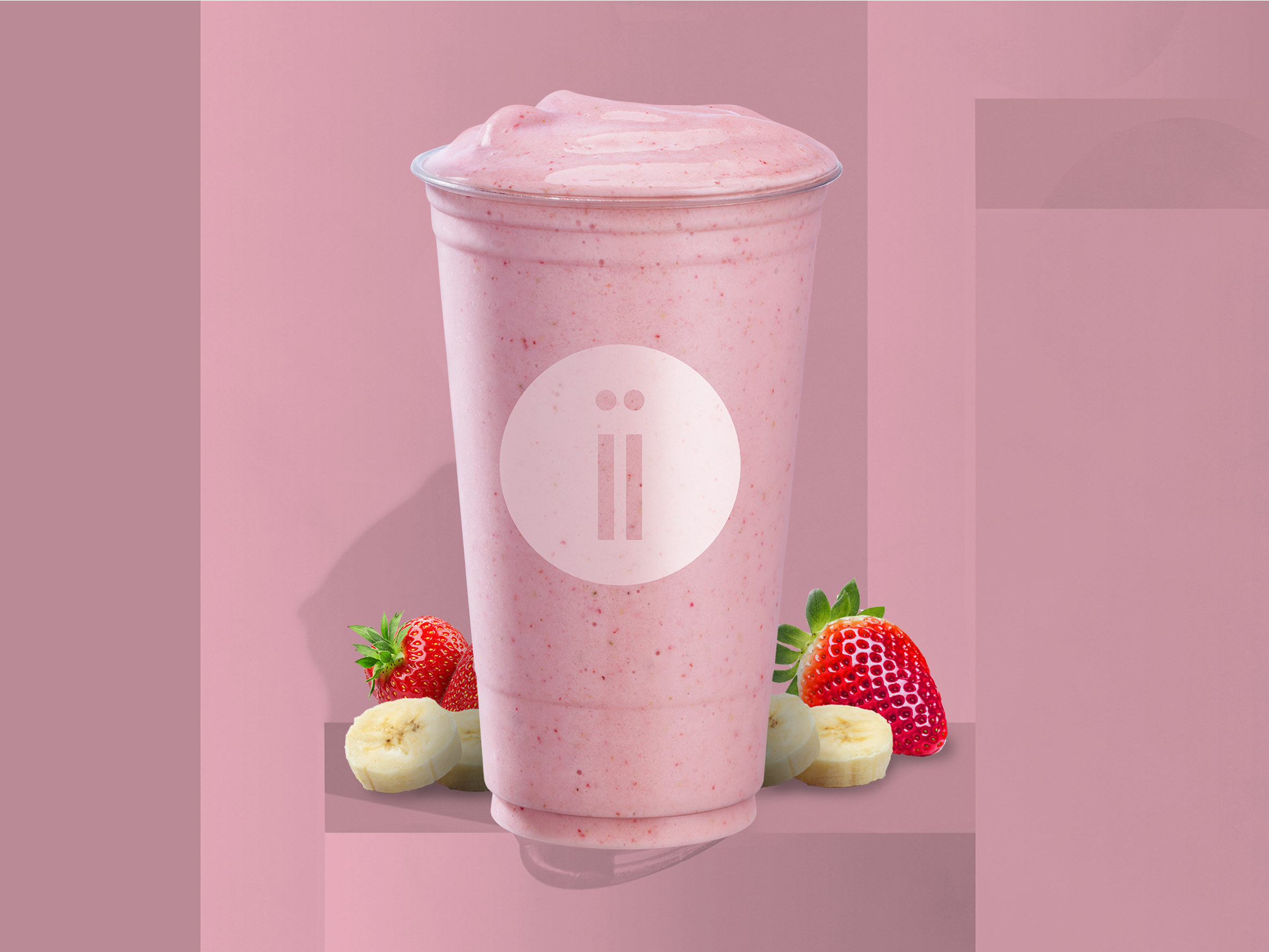 Order 24 oz. Strawberrii Banana Smoothie food online from Freshii store, Cranberry Township on bringmethat.com