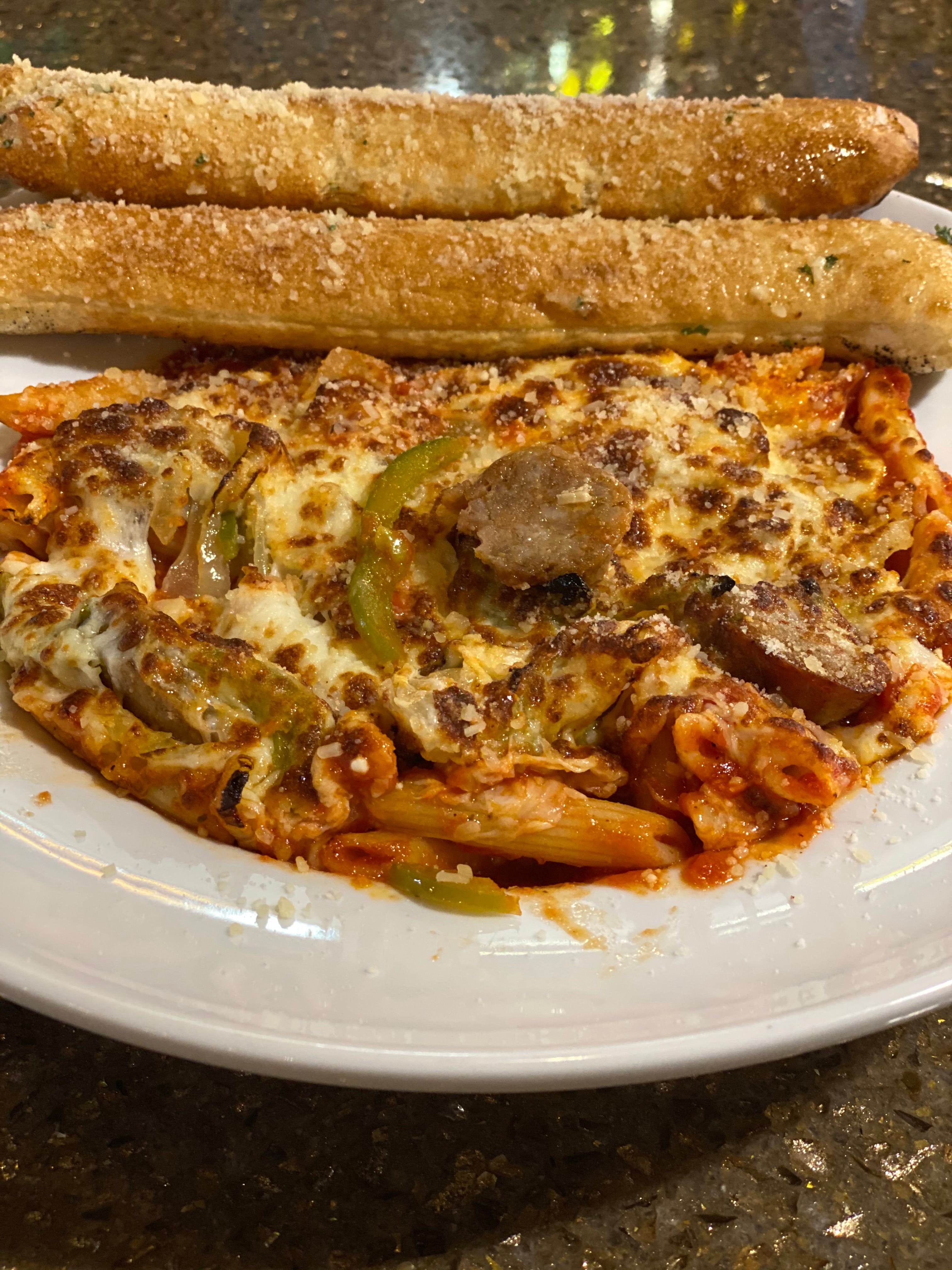 Order Italian Sausage, Pepper, & Onion - Each food online from Vin Trofeo Pizzeria & Pub store, Mt Pleasant on bringmethat.com