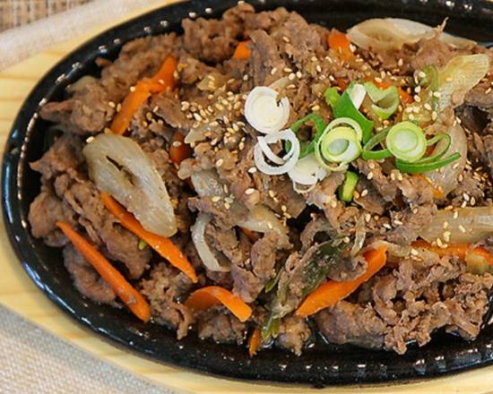 Order Grilled Beef Bulgogi  ( 소불고기 )  food online from To Sok Chon store, Palisades Park on bringmethat.com