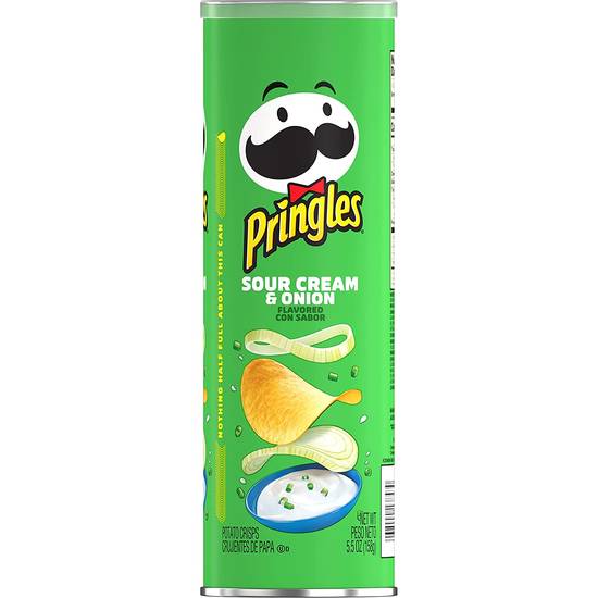 Order Pringles Sour Cream and Onion Crisps food online from Exxon Food Mart store, Port Huron on bringmethat.com
