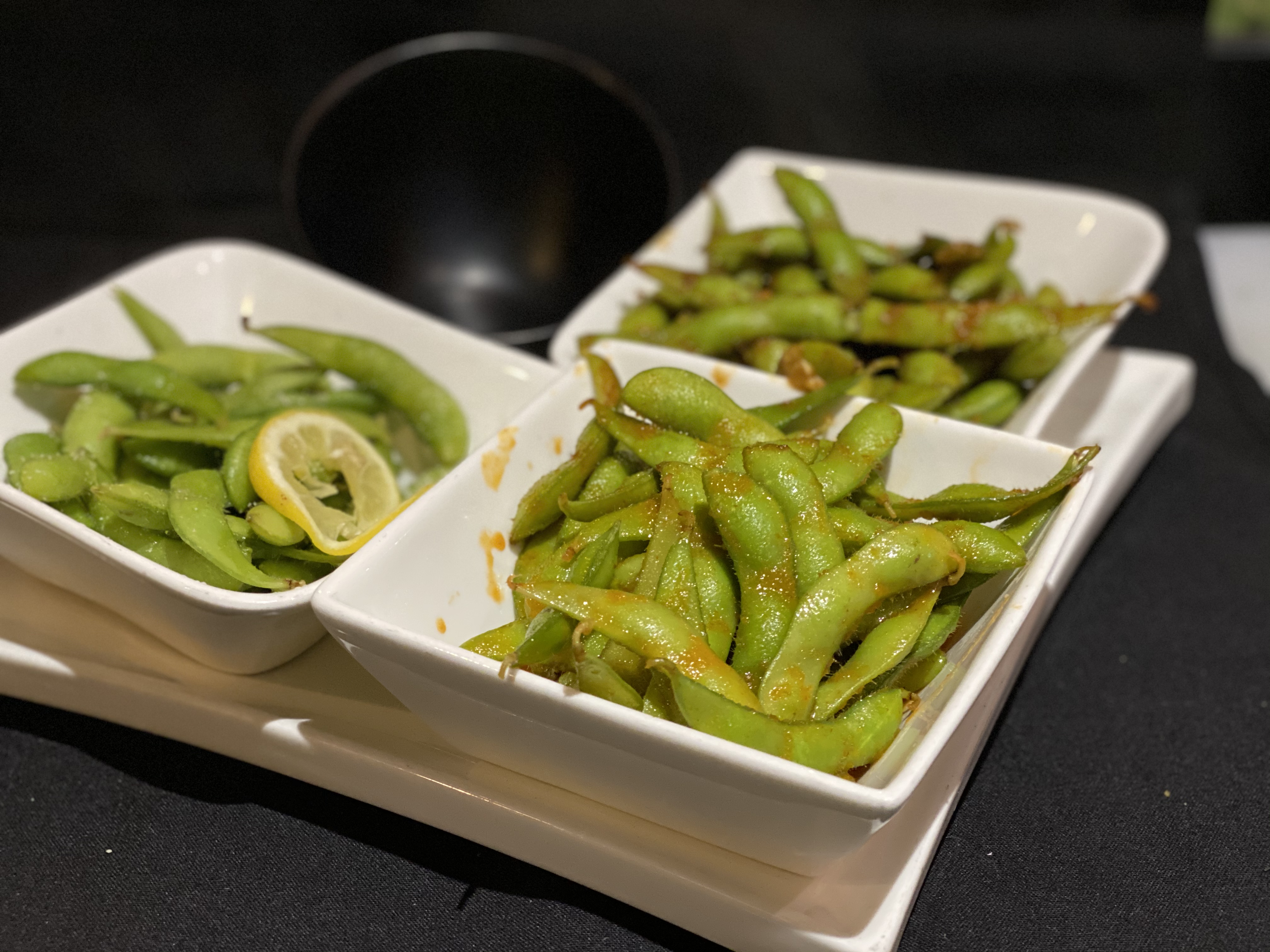 Order Edamame Trio food online from Sushi Confidential store, Campbell on bringmethat.com