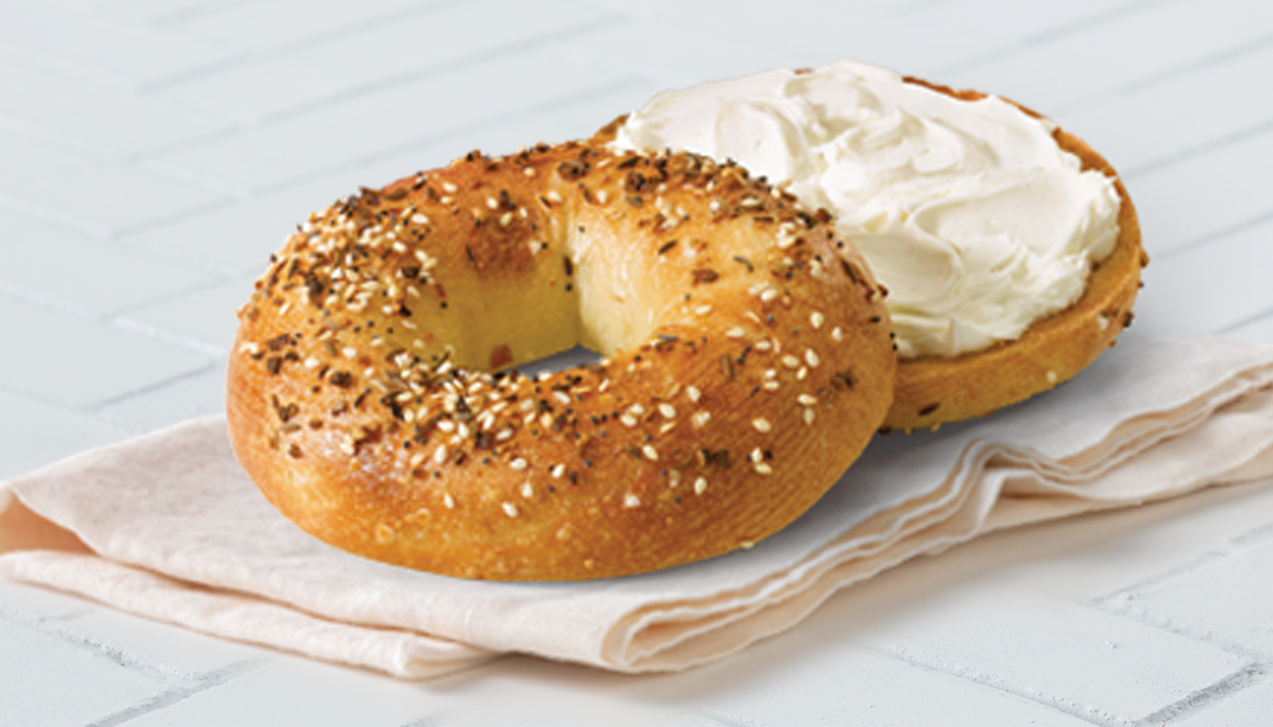 Order Classic Bagel with Flavored Cream Cheese Breakfast food online from Manhattan Bagel store, Totowa on bringmethat.com