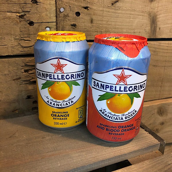Order San Pellegrino Sparkling Can food online from Six Corners Café store, North Bergen on bringmethat.com
