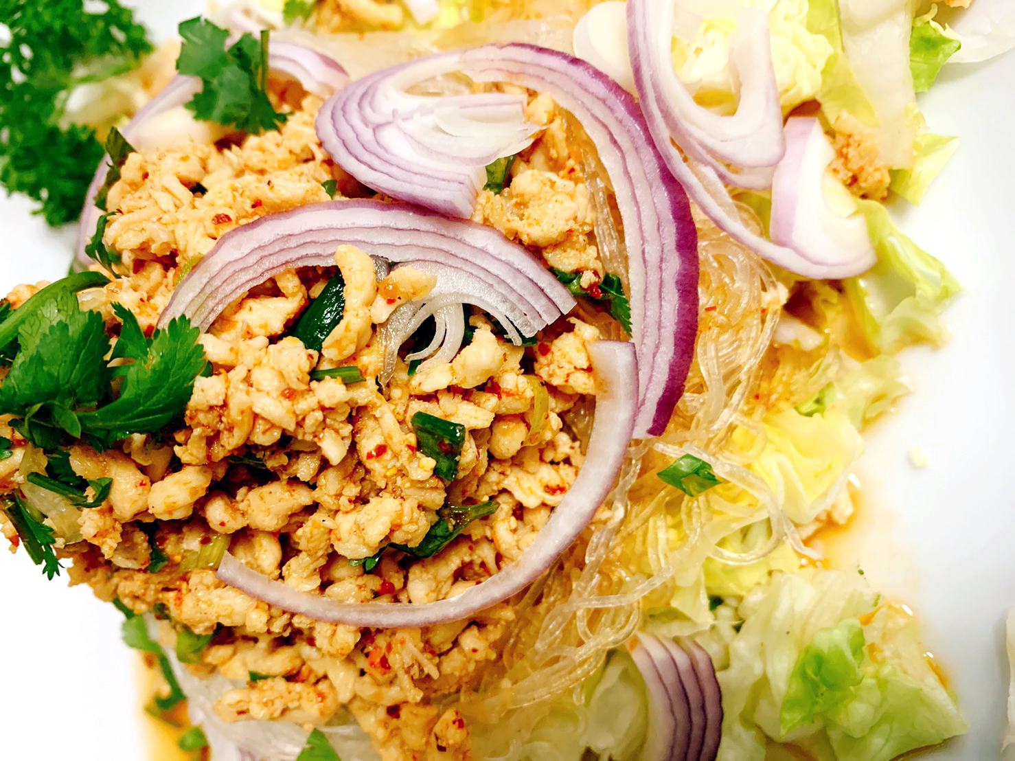 Order Yum Woon Sen Salad food online from Best Thai-Frisco store, Frisco on bringmethat.com
