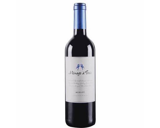 Order Ménage à Trois, Merlot California · 750 mL food online from House Of Wine store, New Rochelle on bringmethat.com