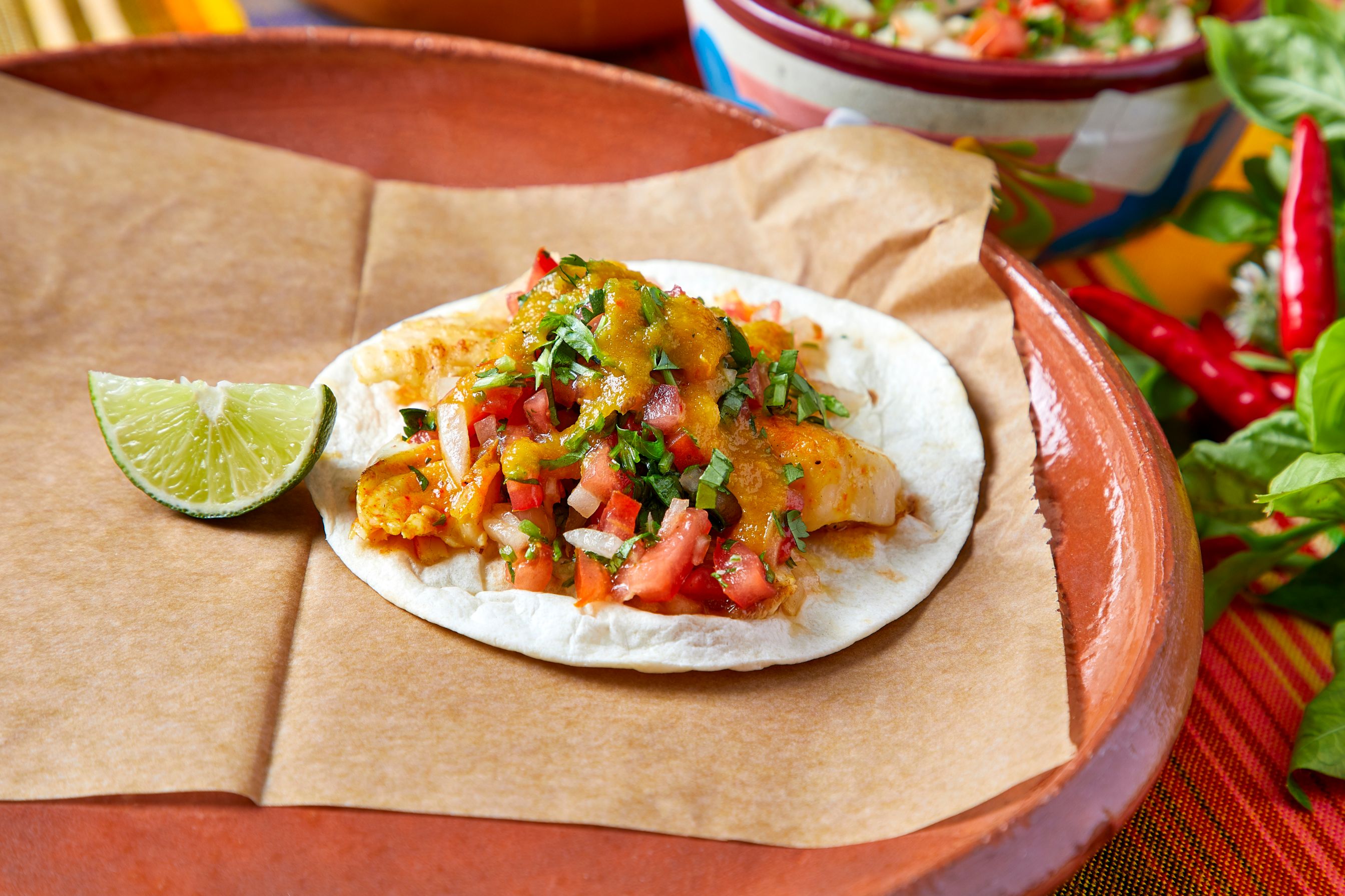 Order Grilled Tilapia Taco food online from Flash Taco store, Chicago on bringmethat.com