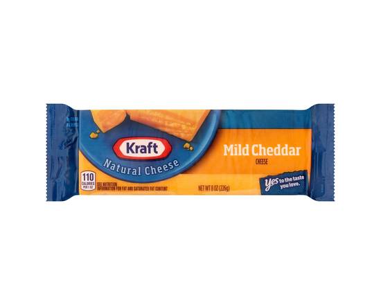 Order Kraft Mild Cheddar Cheese, 8oz Block food online from Rocket store, Inglewood on bringmethat.com
