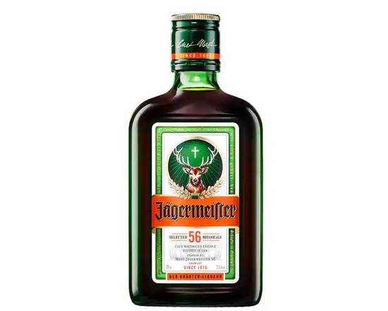 Order Jägermeister, 200mL liqueur (35.0% ABV) food online from Tenderloin Liquor store, San Francisco on bringmethat.com