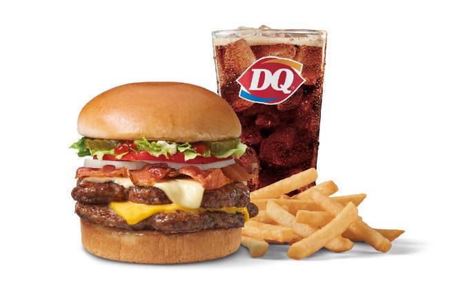 Order Bacon Two Cheese Deluxe Signature Stackburger Double Combo food online from Dairy Queen Grill & Chill store, Alabaster on bringmethat.com
