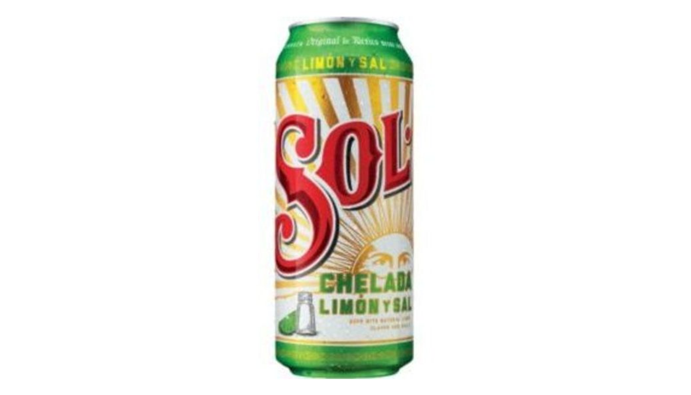 Order Sol Chelada Limon Y Sal 24oz Can food online from Village Commons Liquor store, Camarillo on bringmethat.com
