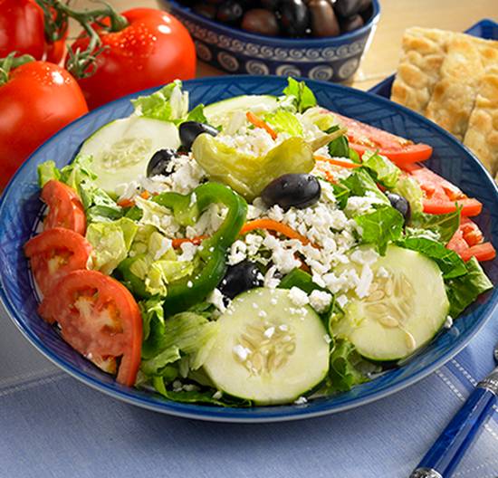 Order Greek Salad food online from Dino's Gyros store, Coon Rapids on bringmethat.com