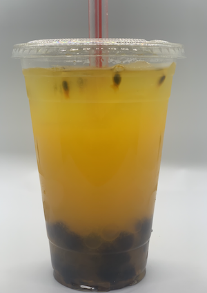 Order Passion Fruit Green Tea w/ Poppers food online from Pho 999 store, Los Angeles on bringmethat.com