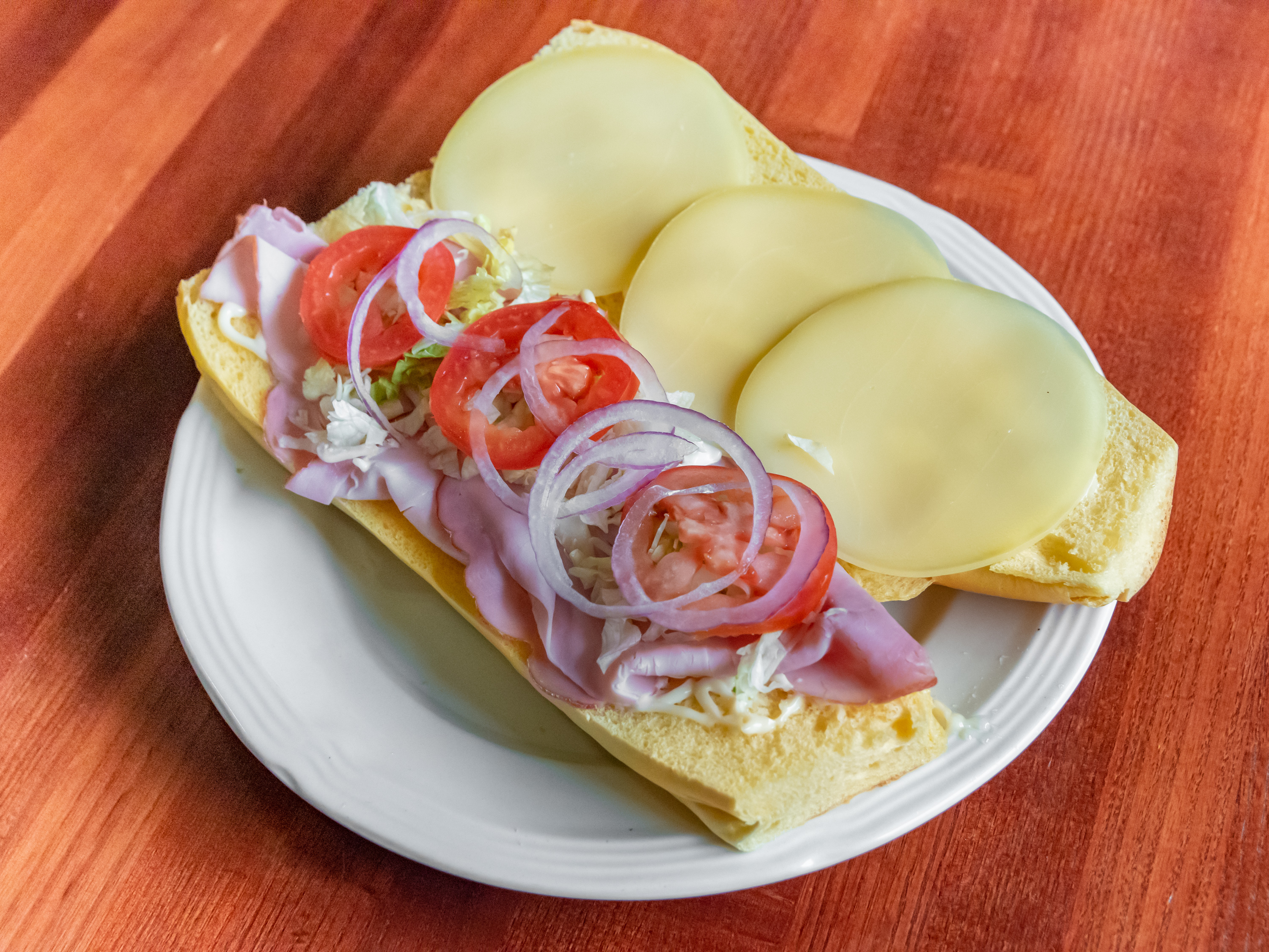 Order Jamon y Queso Sandwich food online from Sweets Melendez store, Hazleton on bringmethat.com