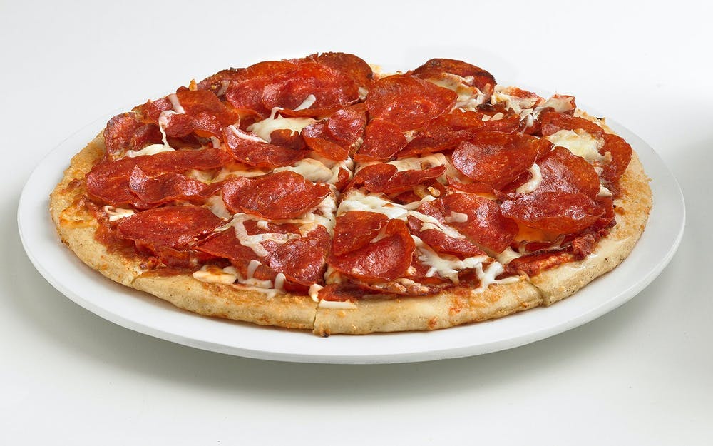 Order Ultimate Pepperoni Pizza - Individual 8" (6 Slices) food online from Boston Restaurant & Sports Bar store, Arlington on bringmethat.com