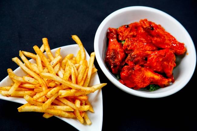 Order Wings and fries food online from Blaqhaus Atl store, Marietta on bringmethat.com
