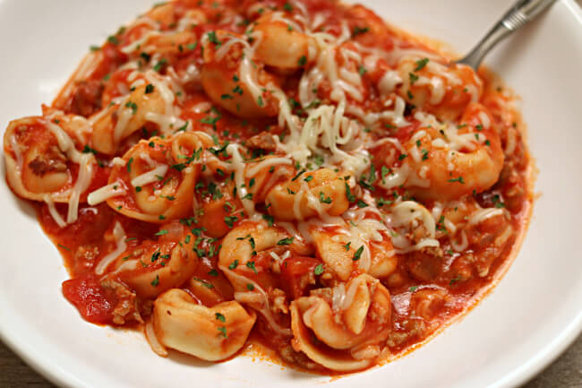 Order Tortellini with Tomato Sauce food online from Scala Pizza store, Mount Vernon on bringmethat.com