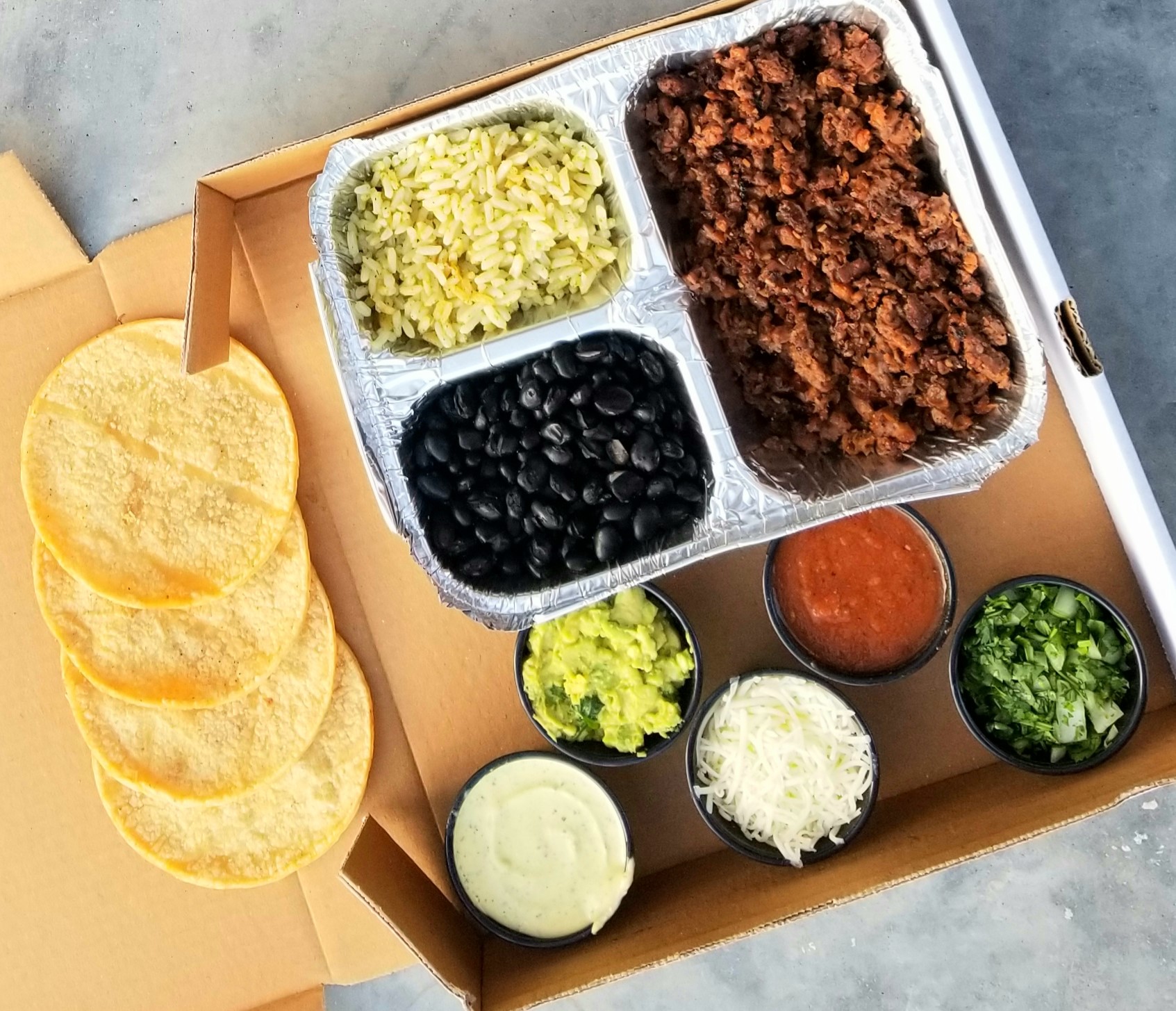 Order Beyond Meat Personal Taco Box food online from The Taco Box store, Castro Valley on bringmethat.com
