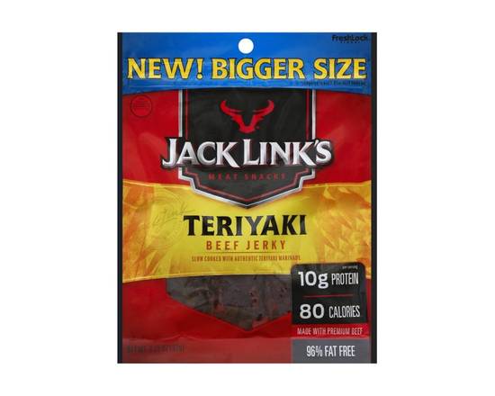 Order Jack Links Beef Jerky Teriyaki 3.25oz food online from Rocket store, Downey on bringmethat.com
