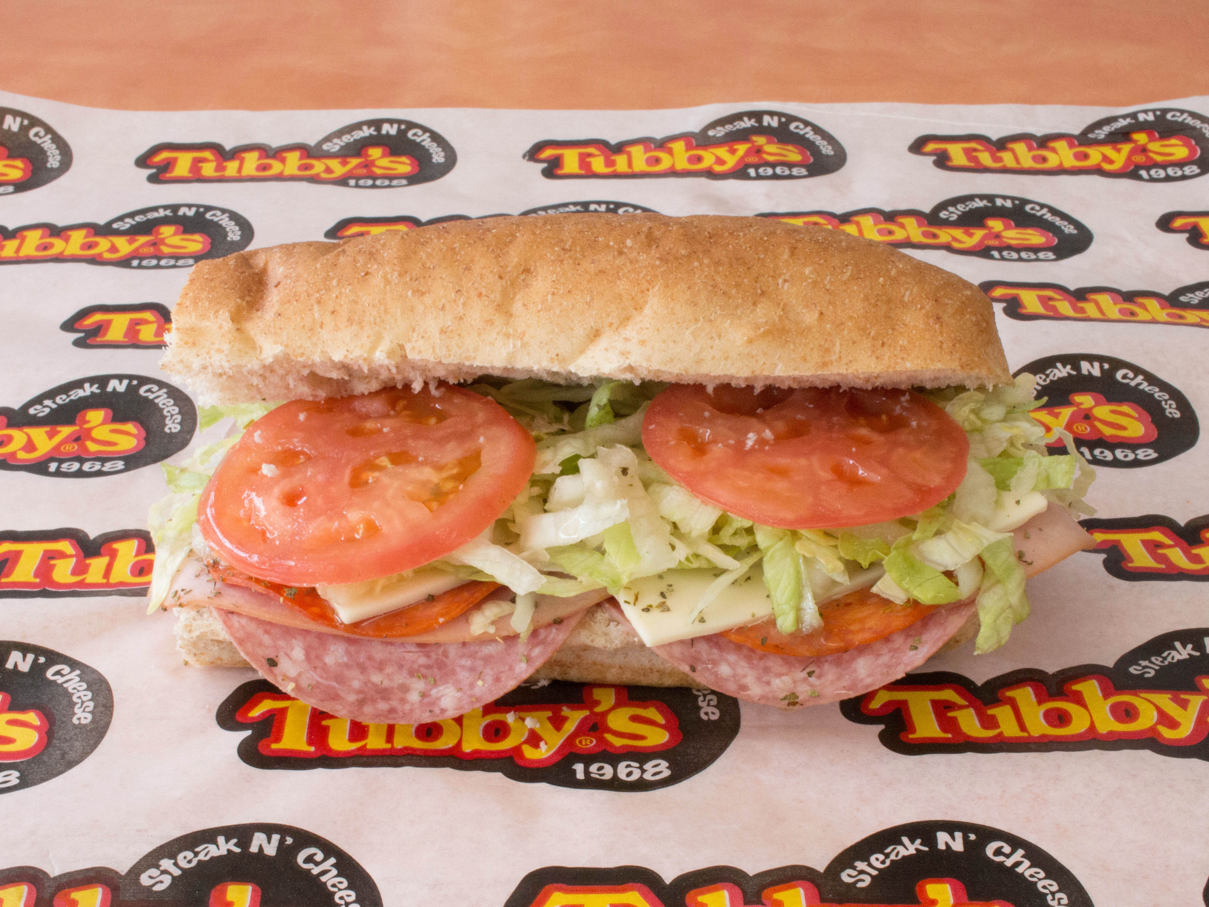 Order Classic Italian Sub food online from Tubby Grilled Submarines store, Detroit on bringmethat.com