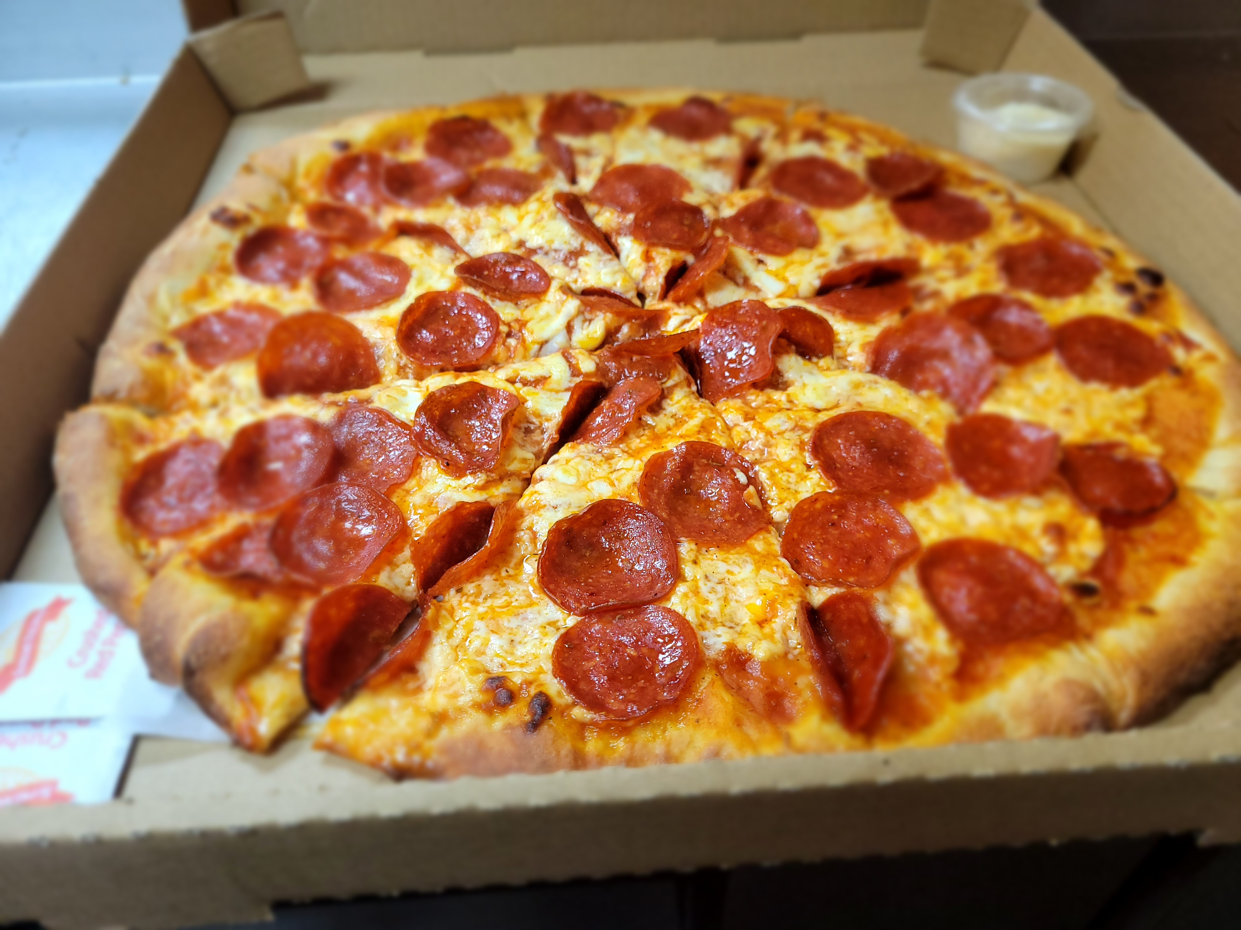 Order Large Two Topping Pizza food online from Black Jack Pizza store, Dallas on bringmethat.com